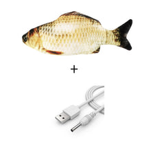Load image into Gallery viewer, Electric Cat Toy 3D Fish USB Charging Simulation Fish Interactive Cat Toys for Cats Pet Toy cat supplies Pet Christmas Gifts
