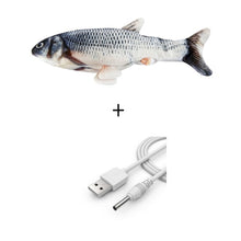 Load image into Gallery viewer, Electric Cat Toy 3D Fish USB Charging Simulation Fish Interactive Cat Toys for Cats Pet Toy cat supplies Pet Christmas Gifts
