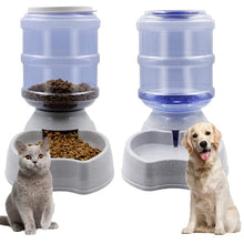Load image into Gallery viewer, 3.8L Dog Bowl Pet food Water Dispenser for Dogs Cat Automatic Pet Feeder Plastic Dog Water Bottle Food Water Bowl for Dog Feeder
