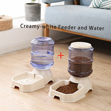 Load image into Gallery viewer, 3.8L Dog Bowl Pet food Water Dispenser for Dogs Cat Automatic Pet Feeder Plastic Dog Water Bottle Food Water Bowl for Dog Feeder
