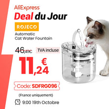 Load image into Gallery viewer, ROJECO 2L Cat Water Fountain Filter Automatic Sensor Drinker For Cats Feeder Pet Water Dispenser Auto Drinking Fountain For Cats
