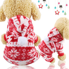 Load image into Gallery viewer, Soft Warm Pet Dog Jumpsuits Clothing for Dogs Pajamas Fleece Small Puppy Coat Pet Outfits Hoodie Clothing Cats Clothes Christmas
