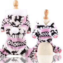 Load image into Gallery viewer, Soft Warm Pet Dog Jumpsuits Clothing for Dogs Pajamas Fleece Small Puppy Coat Pet Outfits Hoodie Clothing Cats Clothes Christmas
