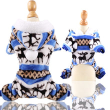 Load image into Gallery viewer, Soft Warm Pet Dog Jumpsuits Clothing for Dogs Pajamas Fleece Small Puppy Coat Pet Outfits Hoodie Clothing Cats Clothes Christmas

