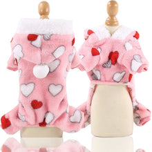 Load image into Gallery viewer, Soft Warm Pet Dog Jumpsuits Clothing for Dogs Pajamas Fleece Small Puppy Coat Pet Outfits Hoodie Clothing Cats Clothes Christmas
